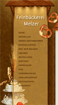 Mobile Screenshot of feinbaeckerei-melzer.de